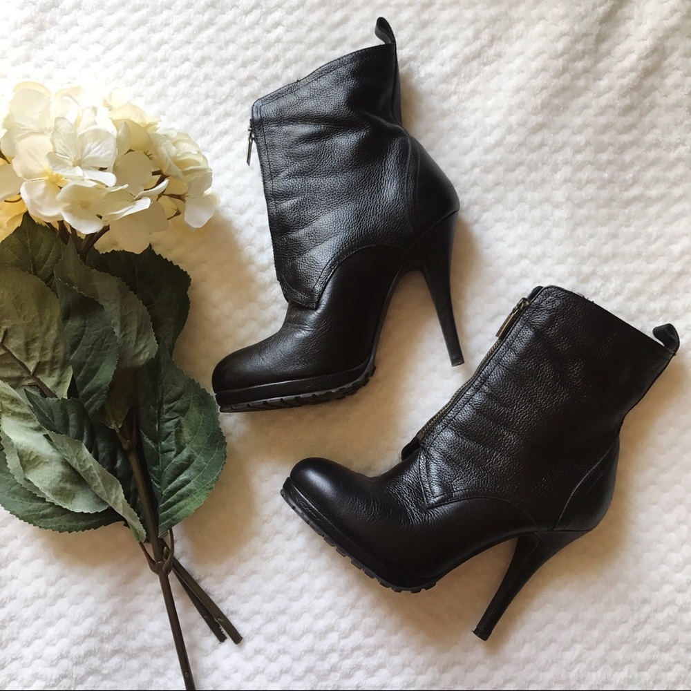 Colin Stuart Leather Fold Over Boots